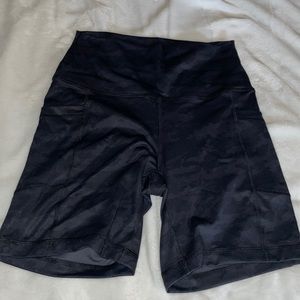 TJ Maxx Black Camo Biker Shorts